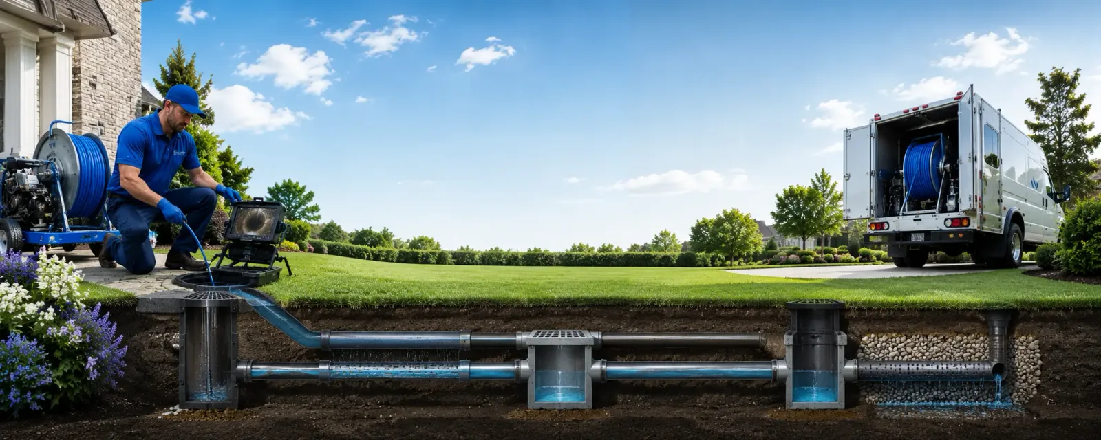 Outdoor drain cleaning information for Lewis, NY